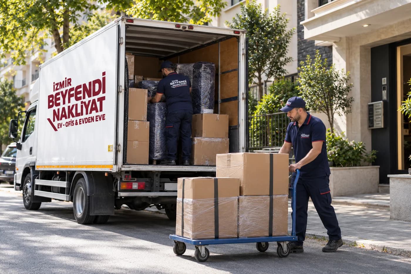 Bordo Üniformalı Nakliye Ekibimiz